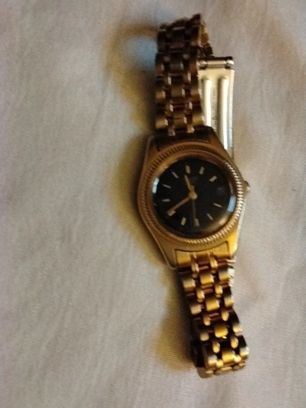 Pulsar Gold-Tone Women's Bracelet Watch with Assorted Gold Bangles